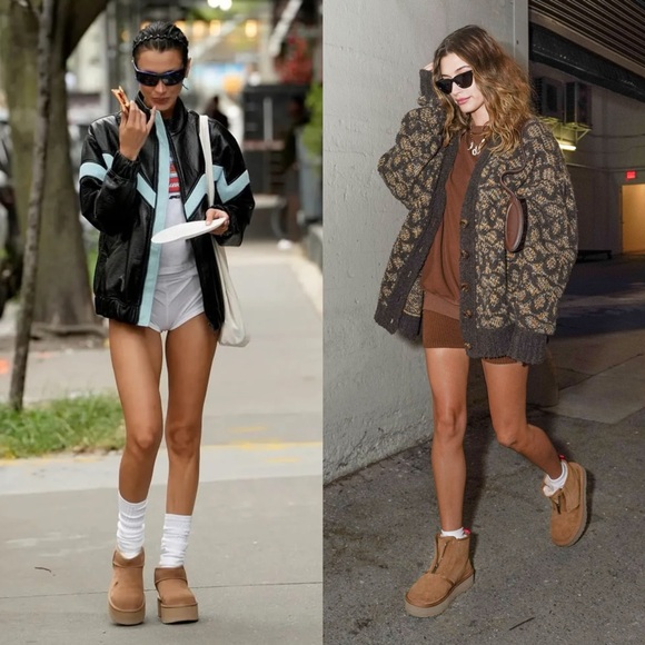 UGG neumel platform chelsea boots chestnut tan brown suede - Picture 16 of 16